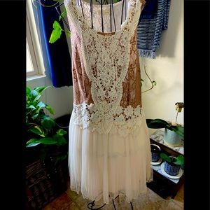 Beautiful, lacy special occasion dress!